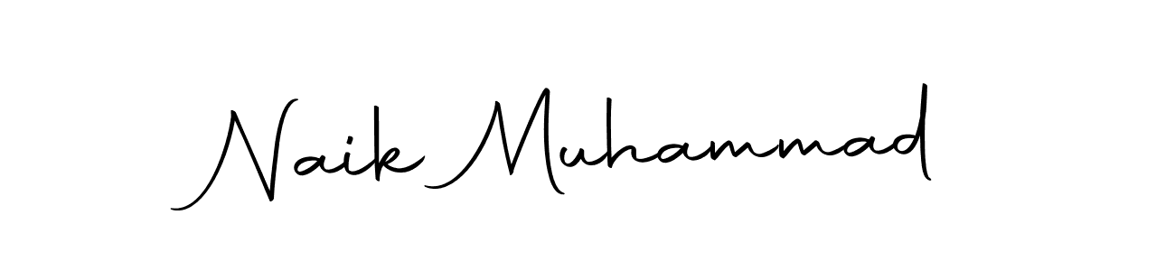 Make a beautiful signature design for name Naik Muhammad. With this signature (Autography-DOLnW) style, you can create a handwritten signature for free. Naik Muhammad signature style 10 images and pictures png