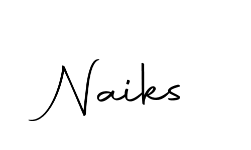 Create a beautiful signature design for name Naiks. With this signature (Autography-DOLnW) fonts, you can make a handwritten signature for free. Naiks signature style 10 images and pictures png