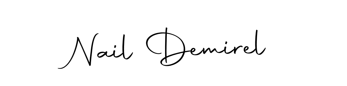 The best way (Autography-DOLnW) to make a short signature is to pick only two or three words in your name. The name Nail Demirel include a total of six letters. For converting this name. Nail Demirel signature style 10 images and pictures png
