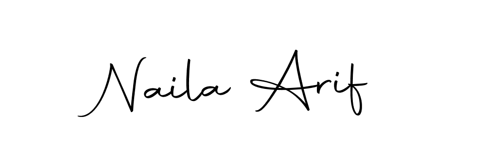 Make a short Naila Arif signature style. Manage your documents anywhere anytime using Autography-DOLnW. Create and add eSignatures, submit forms, share and send files easily. Naila Arif signature style 10 images and pictures png