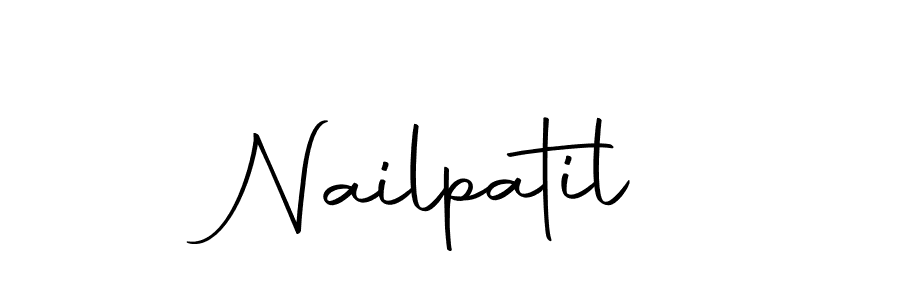 Use a signature maker to create a handwritten signature online. With this signature software, you can design (Autography-DOLnW) your own signature for name Nailpatil. Nailpatil signature style 10 images and pictures png