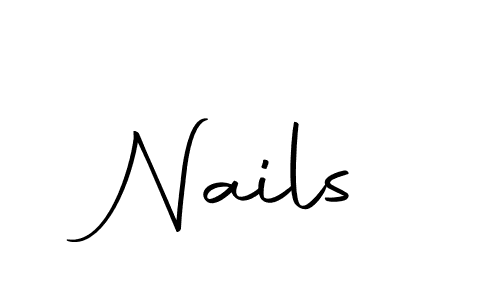 Make a beautiful signature design for name Nails. With this signature (Autography-DOLnW) style, you can create a handwritten signature for free. Nails signature style 10 images and pictures png