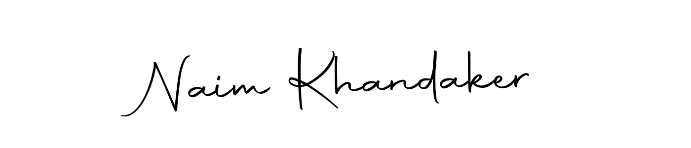Create a beautiful signature design for name Naim Khandaker. With this signature (Autography-DOLnW) fonts, you can make a handwritten signature for free. Naim Khandaker signature style 10 images and pictures png