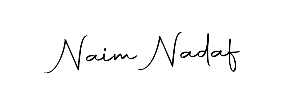 Use a signature maker to create a handwritten signature online. With this signature software, you can design (Autography-DOLnW) your own signature for name Naim Nadaf. Naim Nadaf signature style 10 images and pictures png