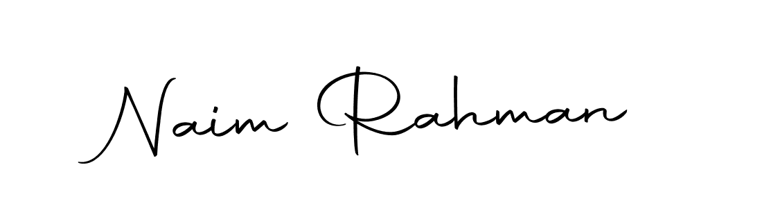 Design your own signature with our free online signature maker. With this signature software, you can create a handwritten (Autography-DOLnW) signature for name Naim Rahman. Naim Rahman signature style 10 images and pictures png