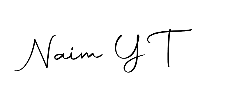 Make a beautiful signature design for name Naim Y T. With this signature (Autography-DOLnW) style, you can create a handwritten signature for free. Naim Y T signature style 10 images and pictures png