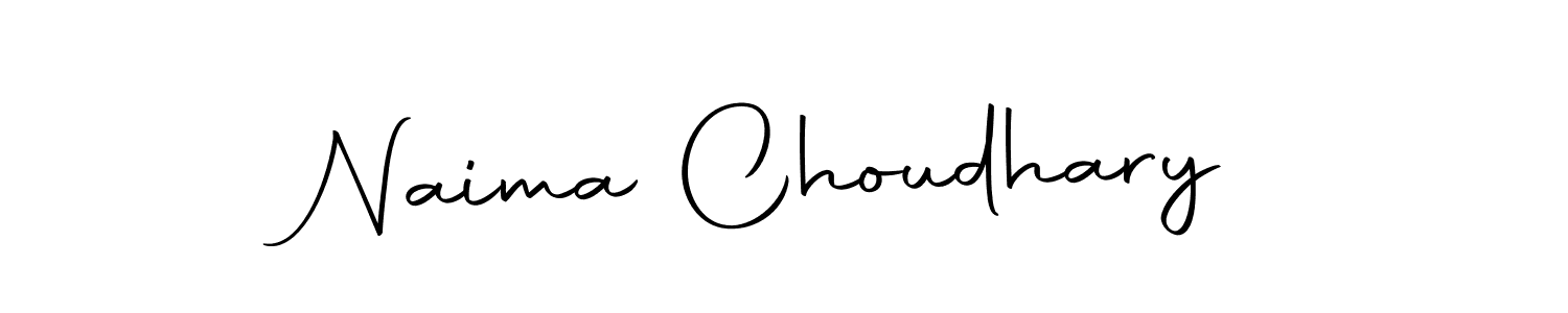 Make a beautiful signature design for name Naima Choudhary. With this signature (Autography-DOLnW) style, you can create a handwritten signature for free. Naima Choudhary signature style 10 images and pictures png