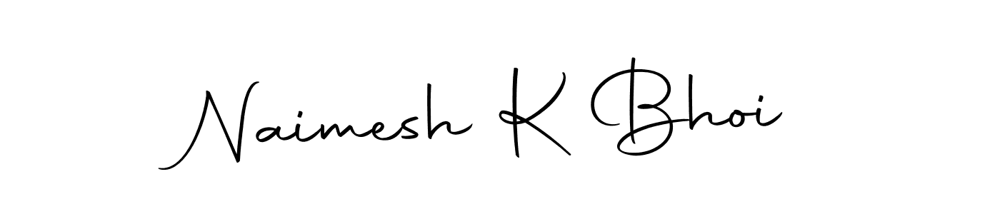 Make a beautiful signature design for name Naimesh K Bhoi. With this signature (Autography-DOLnW) style, you can create a handwritten signature for free. Naimesh K Bhoi signature style 10 images and pictures png
