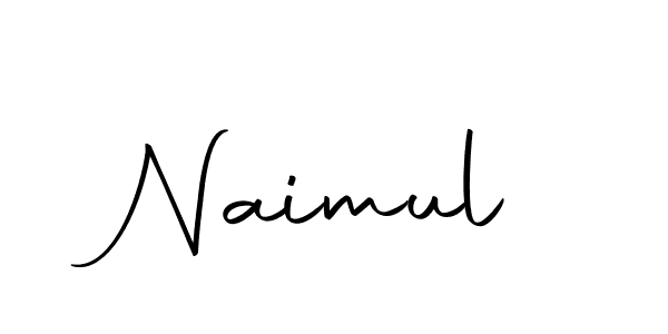 Create a beautiful signature design for name Naimul. With this signature (Autography-DOLnW) fonts, you can make a handwritten signature for free. Naimul signature style 10 images and pictures png