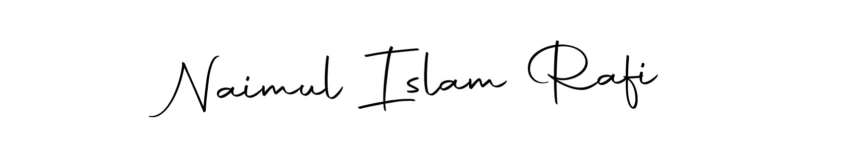 How to make Naimul Islam Rafi name signature. Use Autography-DOLnW style for creating short signs online. This is the latest handwritten sign. Naimul Islam Rafi signature style 10 images and pictures png