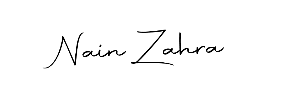 The best way (Autography-DOLnW) to make a short signature is to pick only two or three words in your name. The name Nain Zahra include a total of six letters. For converting this name. Nain Zahra signature style 10 images and pictures png