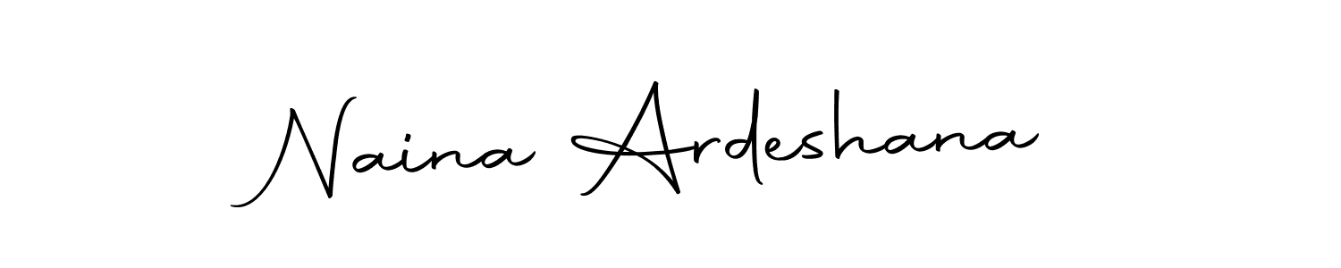 Make a short Naina Ardeshana signature style. Manage your documents anywhere anytime using Autography-DOLnW. Create and add eSignatures, submit forms, share and send files easily. Naina Ardeshana signature style 10 images and pictures png