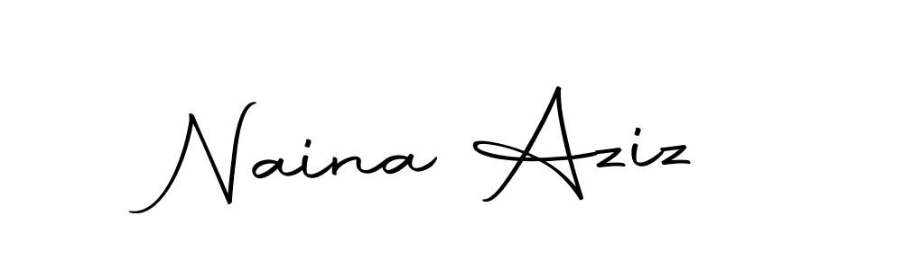 if you are searching for the best signature style for your name Naina Aziz. so please give up your signature search. here we have designed multiple signature styles  using Autography-DOLnW. Naina Aziz signature style 10 images and pictures png
