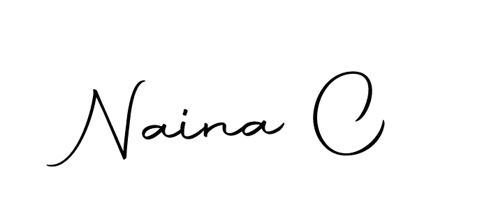 Make a beautiful signature design for name Naina C. With this signature (Autography-DOLnW) style, you can create a handwritten signature for free. Naina C signature style 10 images and pictures png