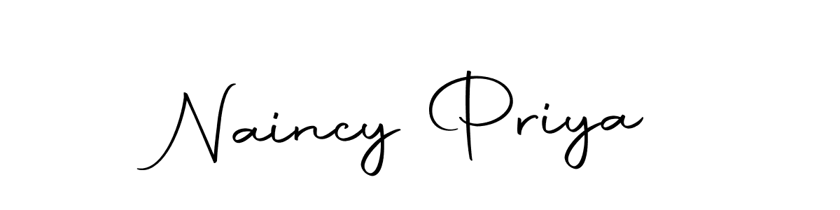 You should practise on your own different ways (Autography-DOLnW) to write your name (Naincy Priya) in signature. don't let someone else do it for you. Naincy Priya signature style 10 images and pictures png