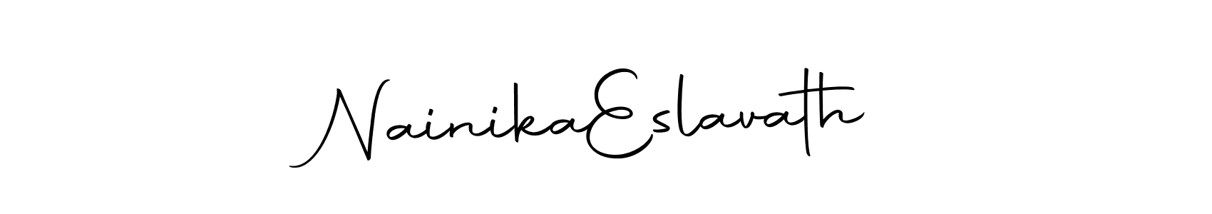 Design your own signature with our free online signature maker. With this signature software, you can create a handwritten (Autography-DOLnW) signature for name Nainika  Eslavath. Nainika  Eslavath signature style 10 images and pictures png