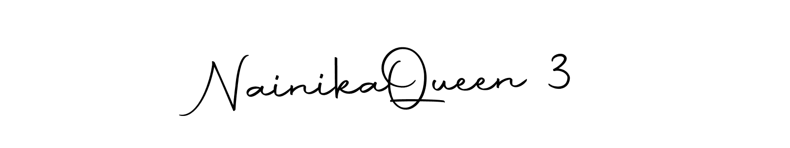 Also You can easily find your signature by using the search form. We will create Nainika  Queen 3 name handwritten signature images for you free of cost using Autography-DOLnW sign style. Nainika  Queen 3 signature style 10 images and pictures png