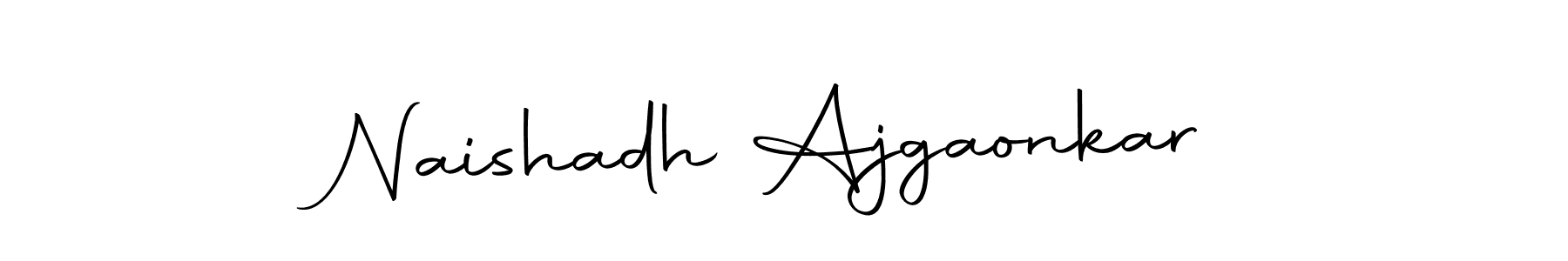 Similarly Autography-DOLnW is the best handwritten signature design. Signature creator online .You can use it as an online autograph creator for name Naishadh Ajgaonkar. Naishadh Ajgaonkar signature style 10 images and pictures png