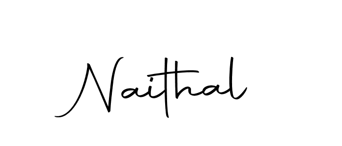 Make a beautiful signature design for name Naithal. With this signature (Autography-DOLnW) style, you can create a handwritten signature for free. Naithal signature style 10 images and pictures png
