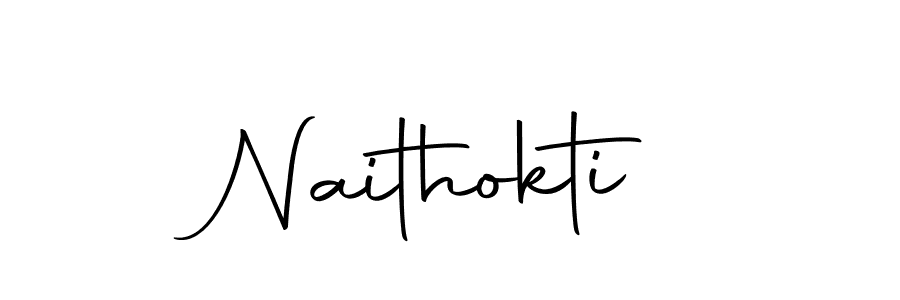 Naithokti stylish signature style. Best Handwritten Sign (Autography-DOLnW) for my name. Handwritten Signature Collection Ideas for my name Naithokti. Naithokti signature style 10 images and pictures png