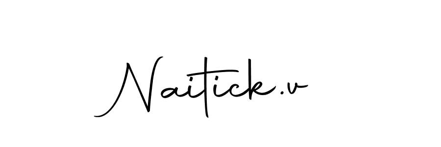 You can use this online signature creator to create a handwritten signature for the name Naitick.v. This is the best online autograph maker. Naitick.v signature style 10 images and pictures png