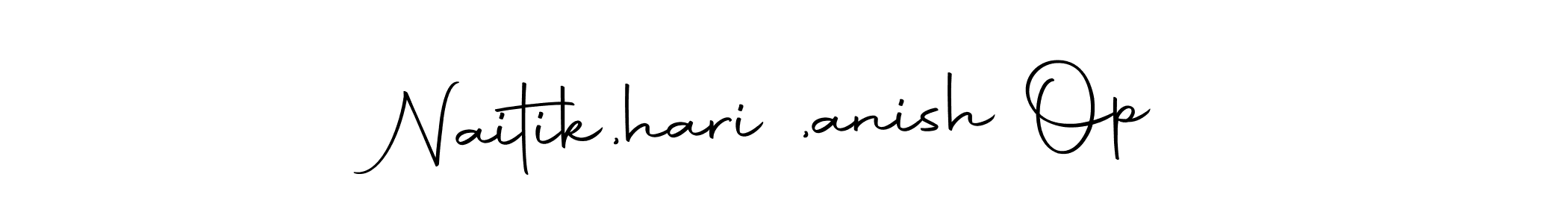 This is the best signature style for the Naitik,hari ,anish Op name. Also you like these signature font (Autography-DOLnW). Mix name signature. Naitik,hari ,anish Op signature style 10 images and pictures png