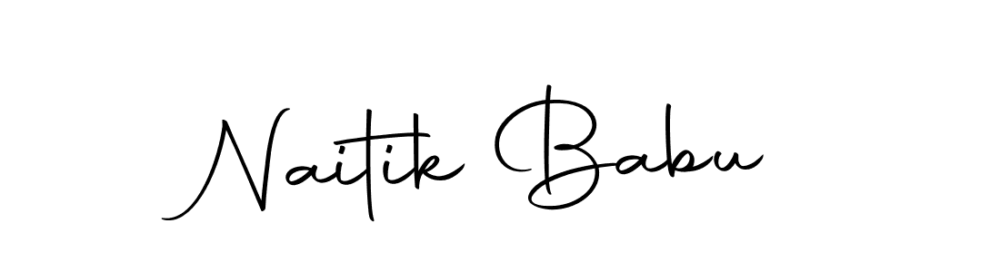 You can use this online signature creator to create a handwritten signature for the name Naitik Babu. This is the best online autograph maker. Naitik Babu signature style 10 images and pictures png