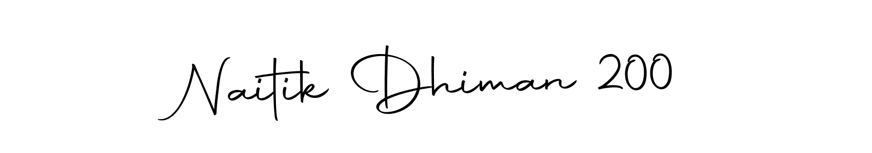 Naitik Dhiman 200 stylish signature style. Best Handwritten Sign (Autography-DOLnW) for my name. Handwritten Signature Collection Ideas for my name Naitik Dhiman 200. Naitik Dhiman 200 signature style 10 images and pictures png