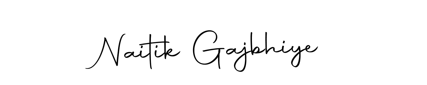 Design your own signature with our free online signature maker. With this signature software, you can create a handwritten (Autography-DOLnW) signature for name Naitik Gajbhiye. Naitik Gajbhiye signature style 10 images and pictures png