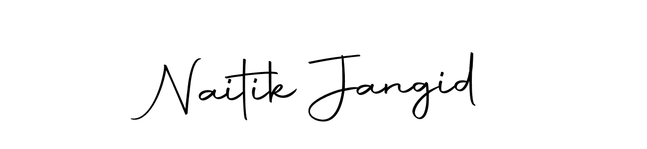 Similarly Autography-DOLnW is the best handwritten signature design. Signature creator online .You can use it as an online autograph creator for name Naitik Jangid. Naitik Jangid signature style 10 images and pictures png