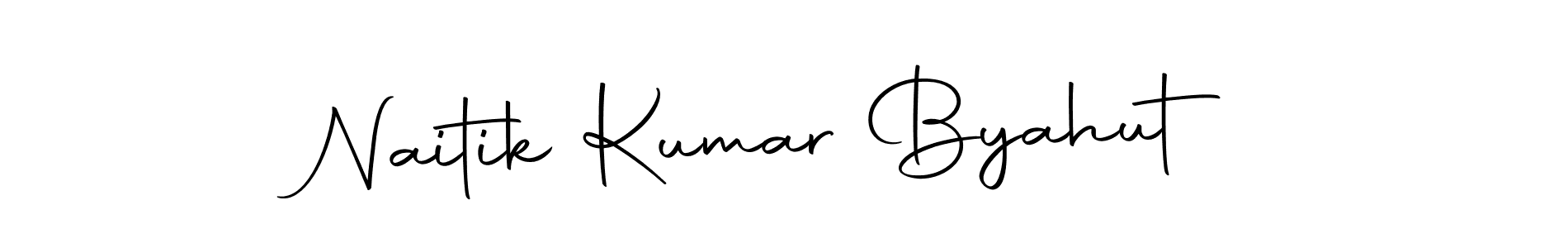 Here are the top 10 professional signature styles for the name Naitik Kumar Byahut. These are the best autograph styles you can use for your name. Naitik Kumar Byahut signature style 10 images and pictures png