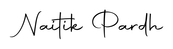Master the art of signing with Naitik Pardh written in fluent Autography-DOLnW script. A great template to practice and refine your handwriting. Naitik Pardh signature style 10 images and pictures png