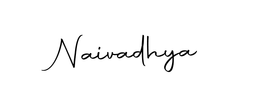 Use a signature maker to create a handwritten signature online. With this signature software, you can design (Autography-DOLnW) your own signature for name Naivadhya. Naivadhya signature style 10 images and pictures png