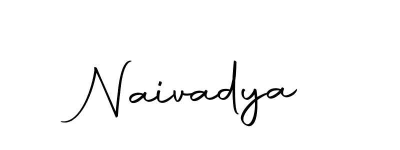 Create a beautiful signature design for name Naivadya. With this signature (Autography-DOLnW) fonts, you can make a handwritten signature for free. Naivadya signature style 10 images and pictures png