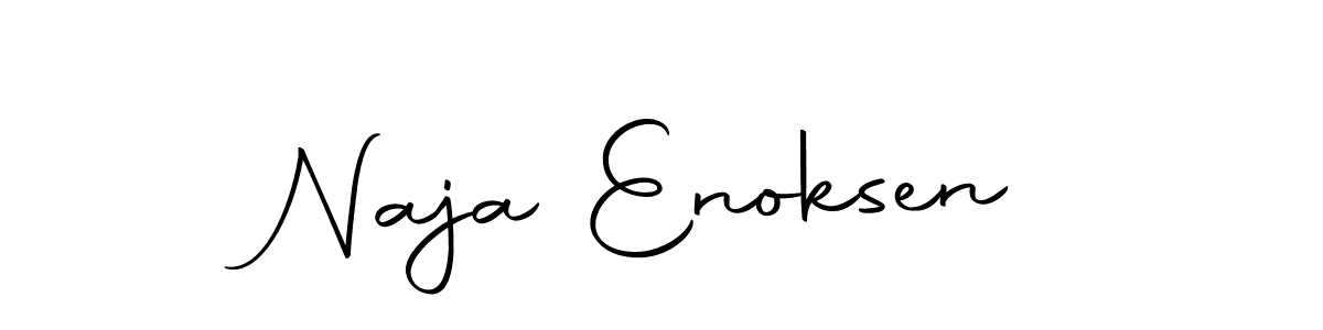 Design your own signature with our free online signature maker. With this signature software, you can create a handwritten (Autography-DOLnW) signature for name Naja Enoksen. Naja Enoksen signature style 10 images and pictures png