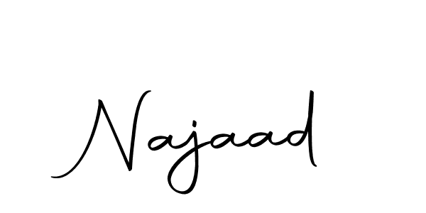 How to make Najaad signature? Autography-DOLnW is a professional autograph style. Create handwritten signature for Najaad name. Najaad signature style 10 images and pictures png