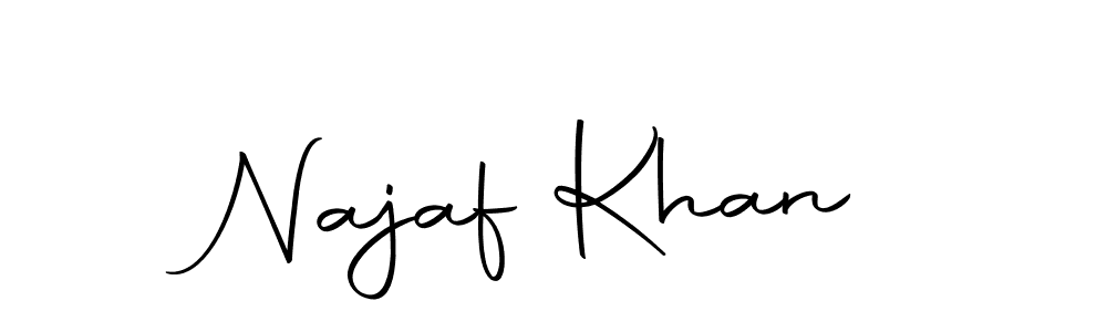 Also we have Najaf Khan name is the best signature style. Create professional handwritten signature collection using Autography-DOLnW autograph style. Najaf Khan signature style 10 images and pictures png