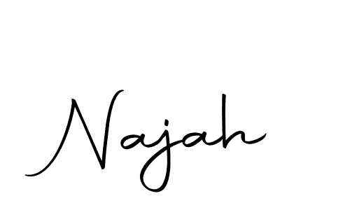 Make a beautiful signature design for name Najah. Use this online signature maker to create a handwritten signature for free. Najah signature style 10 images and pictures png