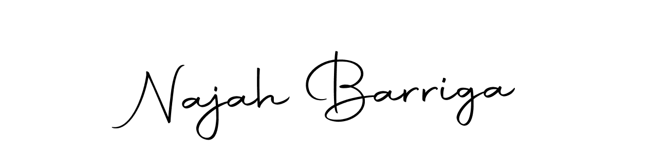 Also we have Najah Barriga name is the best signature style. Create professional handwritten signature collection using Autography-DOLnW autograph style. Najah Barriga signature style 10 images and pictures png