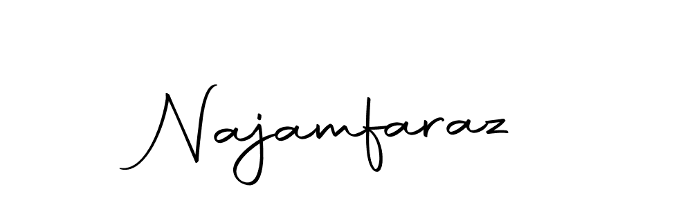 Create a beautiful signature design for name Najamfaraz. With this signature (Autography-DOLnW) fonts, you can make a handwritten signature for free. Najamfaraz signature style 10 images and pictures png