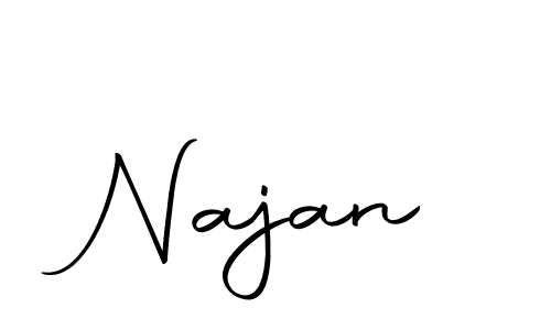 Create a beautiful signature design for name Najan. With this signature (Autography-DOLnW) fonts, you can make a handwritten signature for free. Najan signature style 10 images and pictures png