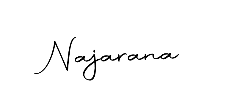 Make a beautiful signature design for name Najarana. With this signature (Autography-DOLnW) style, you can create a handwritten signature for free. Najarana signature style 10 images and pictures png