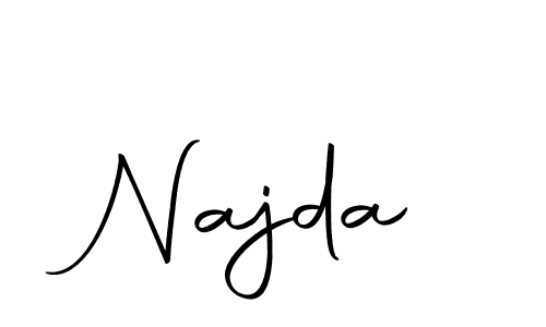 The best way (Autography-DOLnW) to make a short signature is to pick only two or three words in your name. The name Najda include a total of six letters. For converting this name. Najda signature style 10 images and pictures png