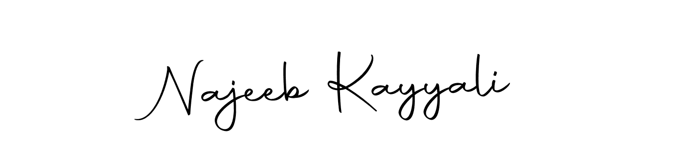 Najeeb Kayyali stylish signature style. Best Handwritten Sign (Autography-DOLnW) for my name. Handwritten Signature Collection Ideas for my name Najeeb Kayyali. Najeeb Kayyali signature style 10 images and pictures png