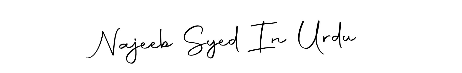 Design your own signature with our free online signature maker. With this signature software, you can create a handwritten (Autography-DOLnW) signature for name Najeeb Syed In Urdu. Najeeb Syed In Urdu signature style 10 images and pictures png