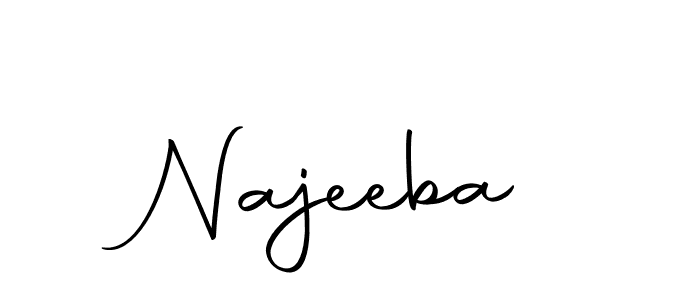 Best and Professional Signature Style for Najeeba. Autography-DOLnW Best Signature Style Collection. Najeeba signature style 10 images and pictures png