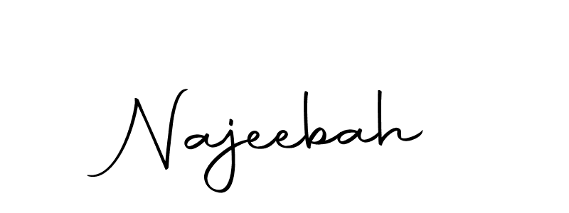 Similarly Autography-DOLnW is the best handwritten signature design. Signature creator online .You can use it as an online autograph creator for name Najeebah. Najeebah signature style 10 images and pictures png