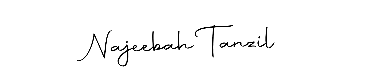 Also we have Najeebah Tanzil name is the best signature style. Create professional handwritten signature collection using Autography-DOLnW autograph style. Najeebah Tanzil signature style 10 images and pictures png