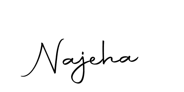 Make a short Najeha signature style. Manage your documents anywhere anytime using Autography-DOLnW. Create and add eSignatures, submit forms, share and send files easily. Najeha signature style 10 images and pictures png