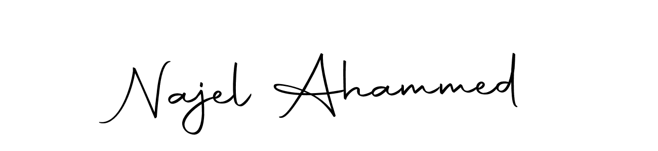 You should practise on your own different ways (Autography-DOLnW) to write your name (Najel Ahammed) in signature. don't let someone else do it for you. Najel Ahammed signature style 10 images and pictures png